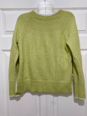 Talbots green and white sweater